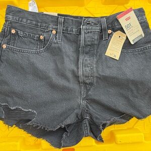 Levi's Women's Dark Gray Jean Shorts
